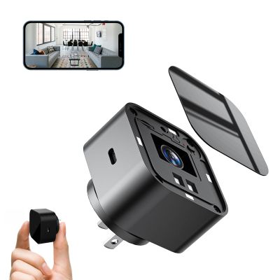 LIZVIE 1080P Nanny Spy Camera Charger Supports 2.4G WiFi, Mini Hidden Camera Charger with Motion Detection, Night Version, Nanny Cam Hidden Cameras, Small Security Camera with Motion Detection