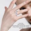 Smart Ring for Women & Men, Fitness Tracker with Step Counter, Calorie Tracking & 7 Sport Modes, IP68 Water Proof Activity Ring with Family Health Data Sharing (12#) view 3