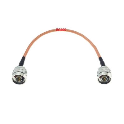 QQEURZSF N Male to N Male Plug Connector for RG58 RG142 RG174 RG316 RG400 RG402 RG405 Connector Test Coax Cable(RG400,6M)
