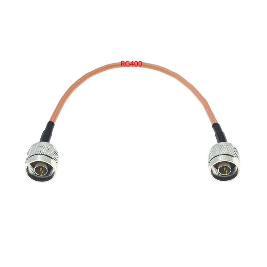 QQEURZSF N Male to N Male Plug Connector for RG58 RG142 RG174 RG316 RG400 RG402 RG405 Connector Test Coax Cable(RG400,6M)