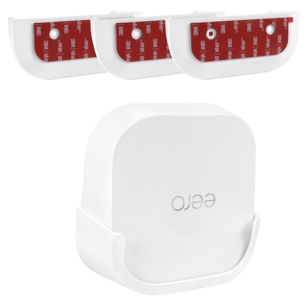 eero 7 Wall Mount, Strongly Adhesive Bracket for eero 7 Dual-Band mesh Wi-Fi 7 Router, Two-Way Easy Installation (3 Pack) Erro 7 Router Not Included