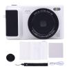 4K 64MP Digital Camera,18X Zoom Autofocus Vlogging Cameras, 2.8in Flip Screen, Fill Light, Beauty Function, Compact Vlog Travel Cam for Photography (White) view 2