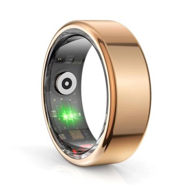 Smart Ring for Women & Men, Fitness Tracker with Step Counter, Calorie Tracking & 7 Sport Modes, IP68 Water Proof Activity Ring with Family Health Data Sharing (11#)