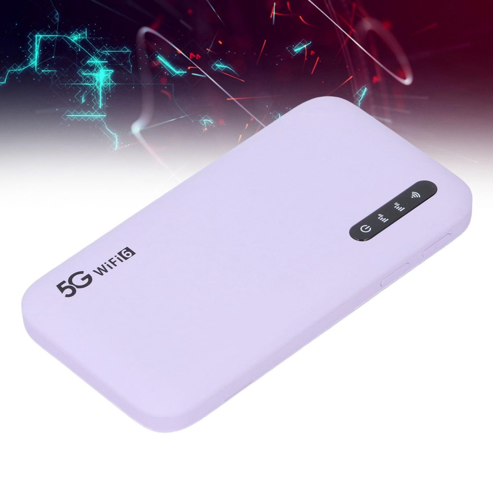 5G Mobile Hotspot, WiFi6 2.4GHz 5.8GHz, 16 Connected Devices, with Nano SIM Card Slot, 6100mAh, IP67, Portable Pocket Hotspot for Travel, Work