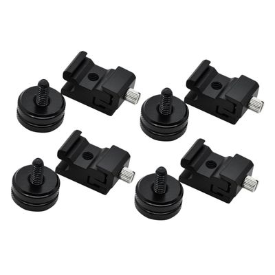 Holibanna 8pcs Hot Shoe Mount Adapter Set Cold Shoe Flash Stand Camera Mount Screw Kit