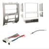 Silver Double Din Car Stereo Install Kit, Wire Harness, and AM/FM Radio Reception Antenna Adapter -Made for Ford/Mazda/Mercury: 2008-2012 Escape, 2008-2011 Tribute, 2008-2011 Mariner view 1
