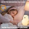 Cute Polar Bear Night Light - Silicone 7 Color Changing Rechargeable Night Lamp for Nursery, Kids Bedroom, Baby Toddler Boys Girls view 3