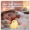 Cute Polar Bear Night Light - Silicone 7 Color Changing Rechargeable Night Lamp for Nursery, Kids Bedroom, Baby Toddler Boys Girls view 4