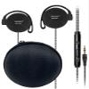 GOGOSINIS Comfortable Kids On-Ear Headphones for School with Soft Sponge Cushions, Adjustable Earhooks, 3.5mm Jack, and Headphone Case - Perfect for Tablets and Computers (Black) view 1