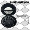 GOGOSINIS Comfortable Kids On-Ear Headphones for School with Soft Sponge Cushions, Adjustable Earhooks, 3.5mm Jack, and Headphone Case - Perfect for Tablets and Computers (Black) view 2