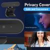 1MP HD Webcam with USB C Interface, Recognition Webcam, 1280x720 Resolution, Aluminum Alloy, Computer Camera for Live Video Calling view 2