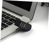 FONDOTIN Compact Port USB Hub Portable Data Splitter for Easy Device Connectivity Lightweight USB Extender Compatible with Windows and Devices Black view 2