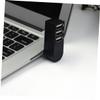 FONDOTIN Compact Port USB Hub Portable Data Splitter for Easy Device Connectivity Lightweight USB Extender Compatible with Windows and Devices Black view 3