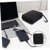 STOBOK Portable Eva Zipper Headphone Data Cable Line Bag Dry Bag Cord Organizer Travel Outdoor Case view 3