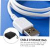 STOBOK Portable Eva Zipper Headphone Data Cable Line Bag Dry Bag Cord Organizer Travel Outdoor Case view 4