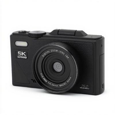 5K Digital Cameras for Photography, 75MP HD Vlogging Camera with 18X Digital Zoom, Autofocus Retro Mirrorless Camera with 3 Screen, for Travel Photography (Black)