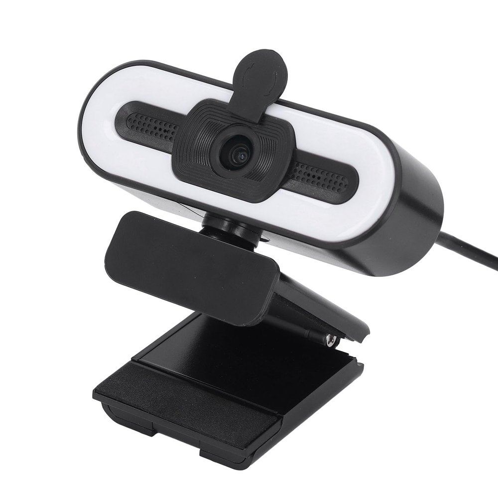 1080P HD Webcam, with 120 Wide Angle Lens, 360 Rotation, 3 Light Modes, Built in Microphone, USB Plug and Play for Desktop PC Laptop Computer