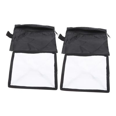 Lurrose 2PCS Foldable Diffuser Sock Light Cover for Video Photography Soft Light Design with Reflective Easy to Store and Carry Compatible with Flash Units