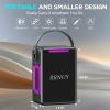 RRNUY Portable Bluetooth Speaker 60W IPX6 Waterproof Wireless Speakers with Deep Bass, TWS Pairing, DSP Stereo Sound, Led Light, Big Powerful Loud Outdoor Boombox for Home Party Camping Beach view 3