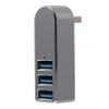 Angoily 3-Port USB Hub Adapter Swiveling Connector USB 3.0 Splitter for Laptop and Desktop Aluminum Alloy Design Compact and Portable for Data Transfer view 1