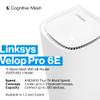 Linksys Velop Pro 6E WiFi Mesh System | One Cognitive Mesh Tri-Band router with 5.4 Gbps (AXE5400) Speed | Coverage up to 3,000 sq ft | Connect 200+ Devices | 1Pk MXEC621 | 2023 Release (Renewed) view 2