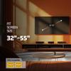 LionBeam Heavy-Duty TV Wall Mount for 3255 Screens Ultra-Slim Design, Strongly Holds up to 110lb, Universal Mount max VESA 400400mm, Superior Low Profile TV Bracket with +5-10 Anti-Glare Tilt view 4