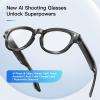 Camera Glasses, Outdoor Sports Glasses with Camera, HD Smart Video Recording, Portable Sunglasses with 11 Languages Translation, for Driving, Cycling, Fishing, Hiking view 2