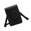 Adjustable Strap Soft Liner Camera Case for Mini, Retro Camera Pouch, PU Leather Bag with Velvet Lining for Photography Enthusiasts and Professionals (Black) view 3