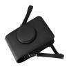 Adjustable Strap Soft Liner Camera Case for Mini, Retro Camera Pouch, PU Leather Bag with Velvet Lining for Photography Enthusiasts and Professionals (Black) view 4