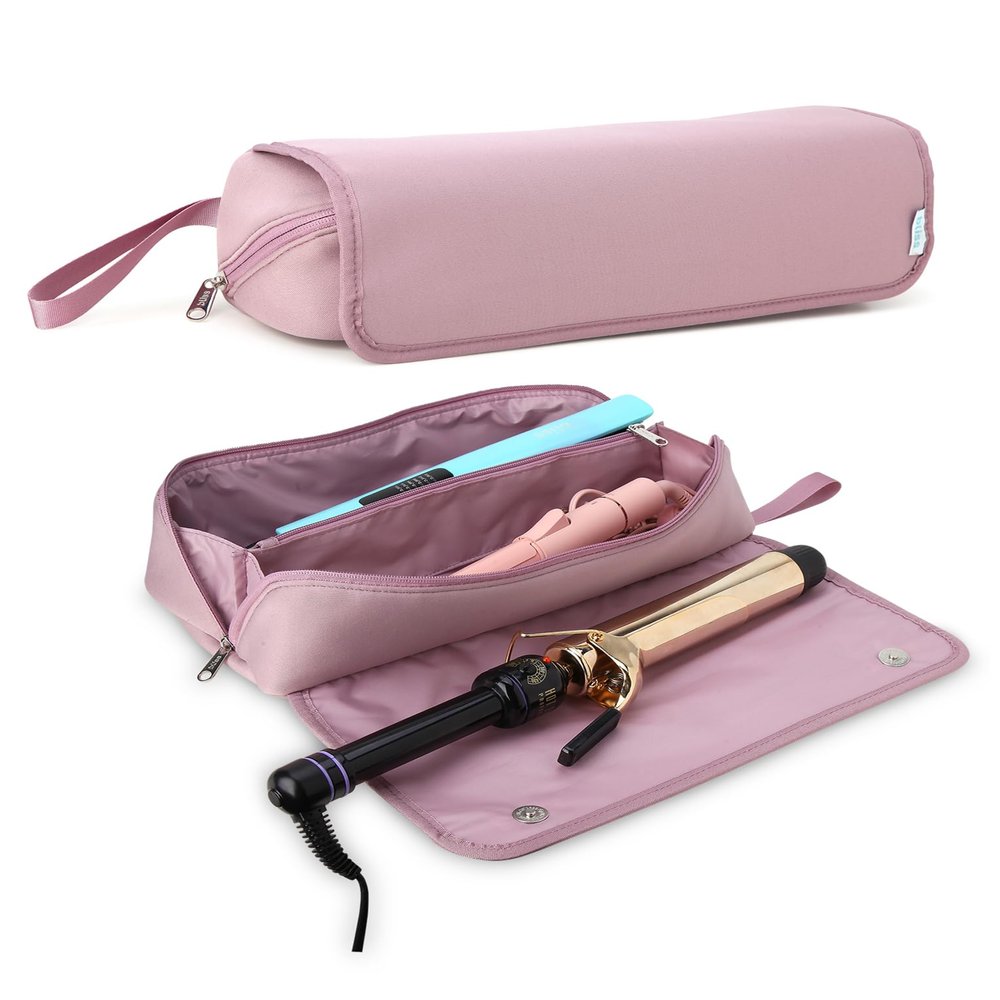 Bliss Womens Travel Heat Tool Bag Heat-Resistant Case for Styling Tools