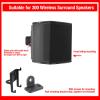 Ylwxzenith Speaker Wall Mount Bracket Metal Stand for 300 Cordless Surround Speakers and SOUNDBAR 300, Space Saving with Complete Accessories, Stylish and Hidden from Front view 4