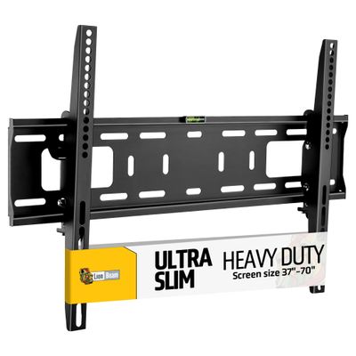LionBeam Heavy-Duty TV Wall Mount for 3770 Screens Ultra-Slim Design, Strongly Holds up to 110lb, Universal Mount max VESA 400600mm, Superior Low Profile TV Bracket with +5-10 Anti-Glare Tilt
