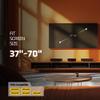 LionBeam Heavy-Duty TV Wall Mount for 3770 Screens Ultra-Slim Design, Strongly Holds up to 110lb, Universal Mount max VESA 400600mm, Superior Low Profile TV Bracket with +5-10 Anti-Glare Tilt view 4