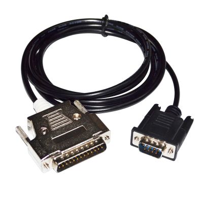 ATUUKOPC RS232 D-SUB 9 PIN DB9 Male to DB25 Adapter GT01-C30R4-25P PLC Programming Cable for GT11/GT15 to FX2/FX2C/A/QnA PLC(5m)