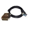 ATUUKOPC RS232 D-SUB 9 PIN DB9 Male to DB25 Adapter GT01-C30R4-25P PLC Programming Cable for GT11/GT15 to FX2/FX2C/A/QnA PLC(5m) view 3