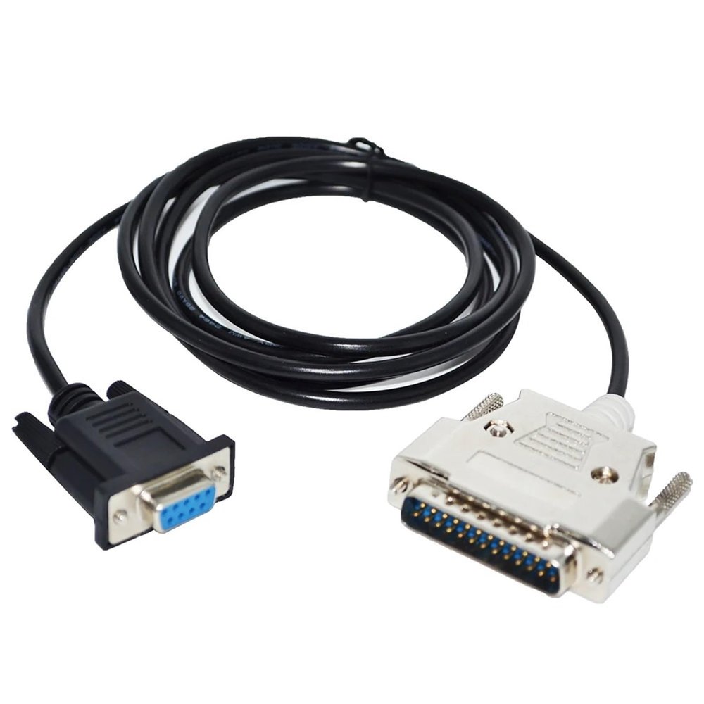 ATUUKOPC RS232 D-SUB 9PIN DB9 Female to D-SUB 25PIN DB25 Male Adapter Null-Modem Serial Cable Full HANDSHAKING for Explorer to PC(1.8M)
