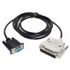 ATUUKOPC RS232 D-SUB 9PIN DB9 Female to D-SUB 25PIN DB25 Male Adapter Null-Modem Serial Cable Full HANDSHAKING for Explorer to PC(1.8M) view 2