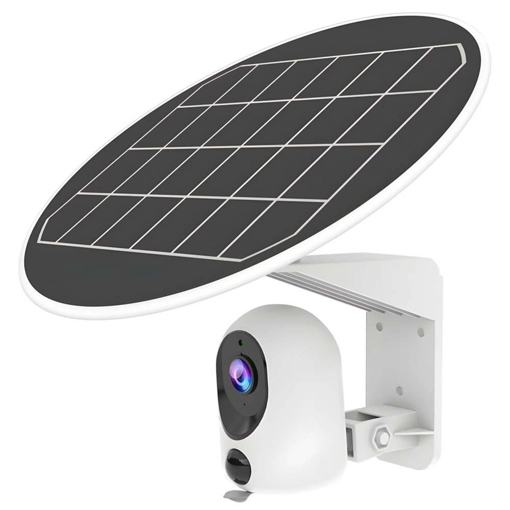 3Mp Solar-Powered Wireless Security Camera, 360 Panoramic, No WiFi Needed, 4G Supported, Waterproof Outdoor Surveillance