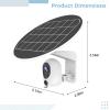 3Mp Solar-Powered Wireless Security Camera, 360 Panoramic, No WiFi Needed, 4G Supported, Waterproof Outdoor Surveillance view 2