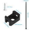 100 PCS Cable Tie Mounts with 100 Cable Ties & Screws(Total 300 PCS), 6 Inch Saddle Type Nylon Zip Tie Base Kit, Wire Management Clips for Baseboard, Wall, Desk (Black) view 3