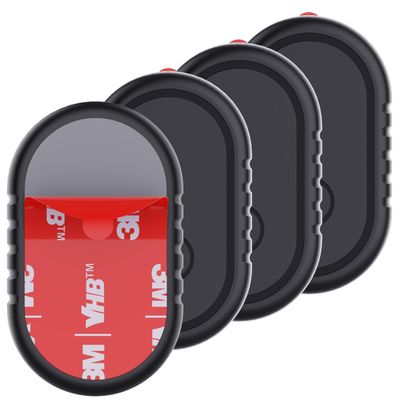 4 Pack for Samsung Smart Tag 2 Adhesive Mount, ABS Waterproof Case with 3M Adhesive Sticker Stick on Car/Bike/Luggage & More for Galaxy Smart Tag 2, Hidden Smarttag2 Full Protective Holder Anti-Lost
