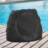 Outdoor Speakers Solar Powered & USB-C Charging, Rock Speaker TWS Pairing Wireless Outdoor Speaker Bluetooth 5.3, LED Light Show, Waterproof, ideal for Backyard BBQ, Garden, Poolside(2-Pc,Black) view 4