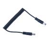 DC 5.5MM x 2.1MM Male to Male Plug Power Adapter Cable DC Power Coiled Extension Cable for LED Strip,CCTV,Car,Security Camera,Etc (1 Pack) view 3