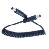DC 5.5MM x 2.1MM Male to Male Plug Power Adapter Cable DC Power Coiled Extension Cable for LED Strip,CCTV,Car,Security Camera,Etc (1 Pack) view 4