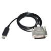 ATUUKOPC FT232RL USB RS232 to DB25 D-SUB 25PIN Male Adapter Null Modem Serial Communication Cable for X68000 X68K to PC(5m) view 2