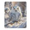 Square Mouse Pads Winter White Owl Mouse Pad for Computers Laptop Desk Washable Mousepad Non-Slip Mouse Mat with Rubber Base Laptop Mousepads 8.7 X 7.1 X 0.1 Inch view 1