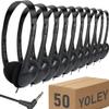 Yoley Classroom Headphones Bulk 50 Pack Class Set for School Students Kids and Adult -Sturdy Wired 3.5mm Plug (Black, 50 Pack) view 1