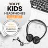 Yoley Classroom Headphones Bulk 50 Pack Class Set for School Students Kids and Adult -Sturdy Wired 3.5mm Plug (Black, 50 Pack) view 2