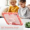 Gylint Case for iPad (A16) 11th/10th Generation 11''/10.9'' 2025/2022, Shockproof 360 Rotating Hand Strap & Kickstand Protective Cover with Screen Pencil Holder for iPad 11th Gen Camo Pink view 3