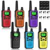 Walkie Talkies for Adult Long Range, 6 Pack Rechargeable 2 Way Radios, LED Flashlight Hiking Accessories Camping Gear Gifts for Kids Family Emergency view 1
